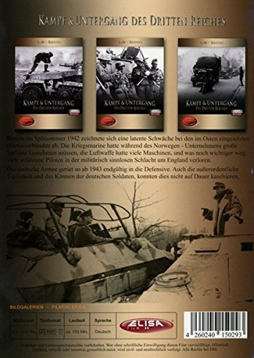 Kampf & Untergang des Dritten Reiches 2011 Elisa Film 3 DVD-Set Limitiert