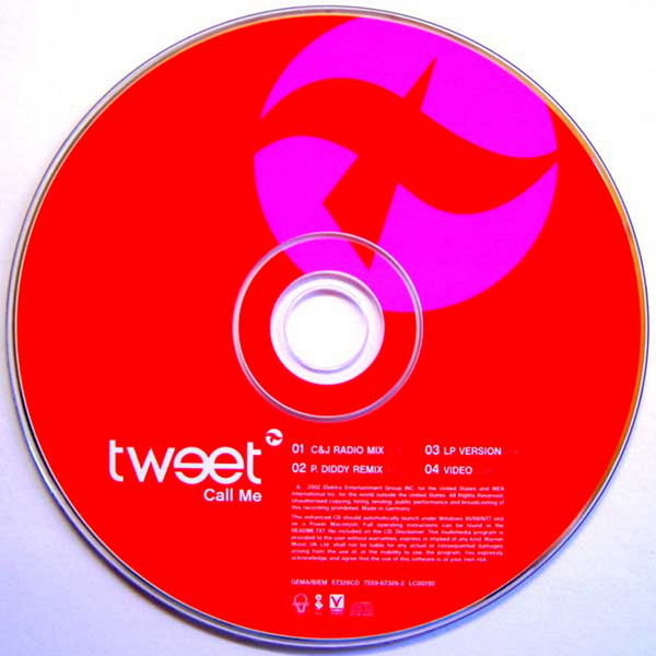 Tweet Call Me Maxi Single CD 4 Tracks Inkusive Video 2002 Warner