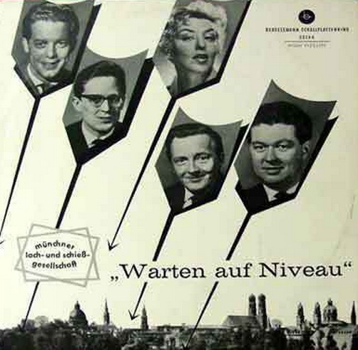 Münchner Lach- und Schieß-Gesellschaft Warten auf Niveau 10" LP 1959