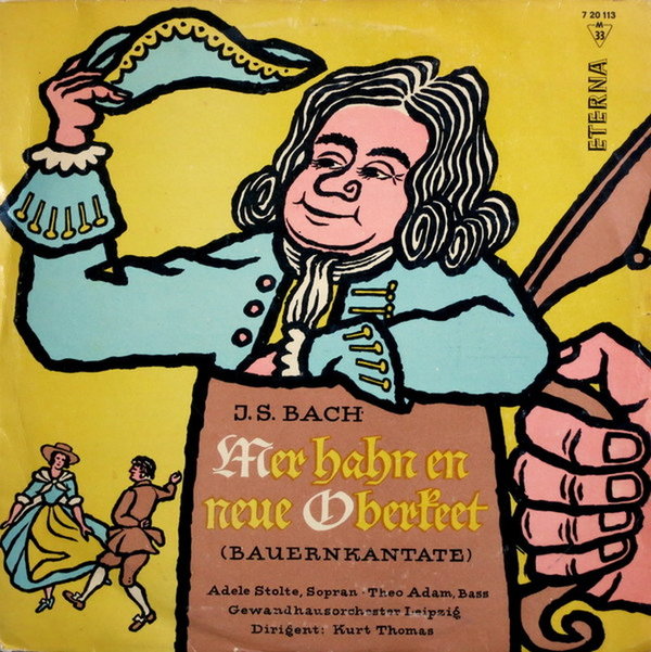 J. S. Bach Mer hahn en neue Oberkeet, Kantane Nr.212 Eterna 10" LP 1960