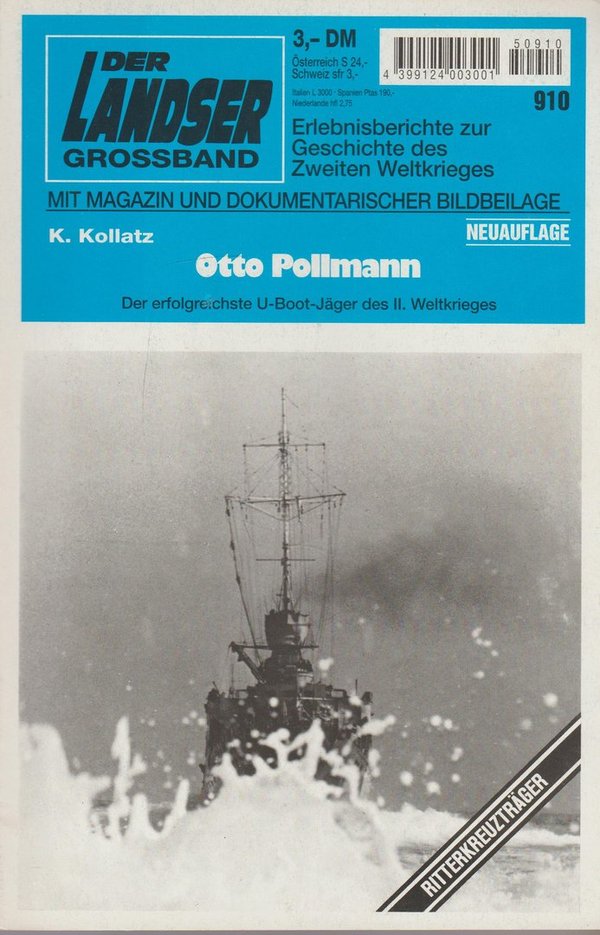 Der Landser Grossband Erlebnisberichte Heft Nr. 910 Otto Pollmann Neuauflage