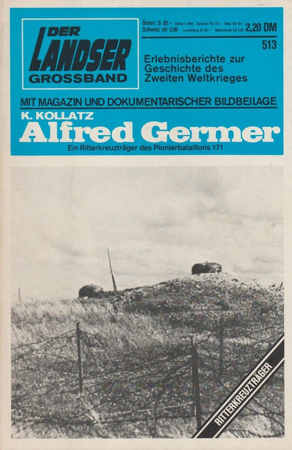 Der Landser Grossband Erlebnisberichte Heft Nr. 513 Alfred Germer Pabel