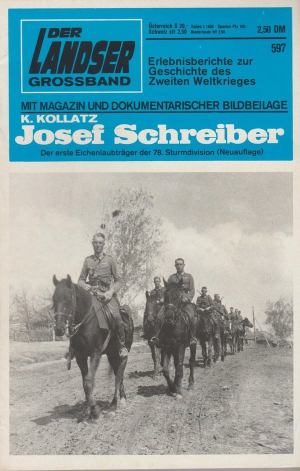 Der Landser Grossband Erlebnisberichte Heft Nr. 597 Josef Schreiber