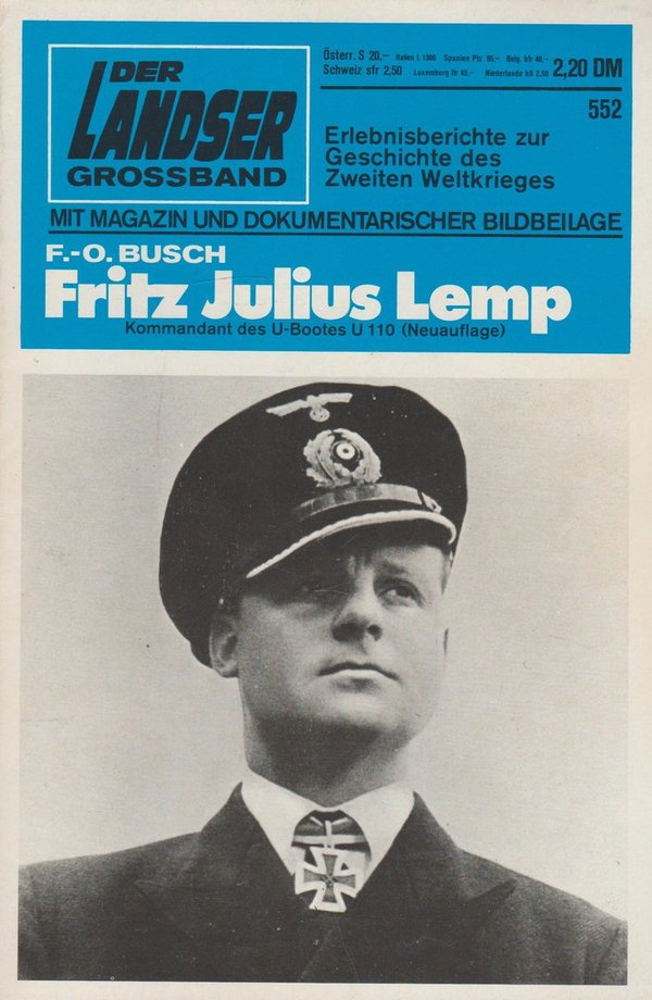 Der Landser Grossband Erlebnisberichte Heft Nr. 552 Fritz Julius Lemp