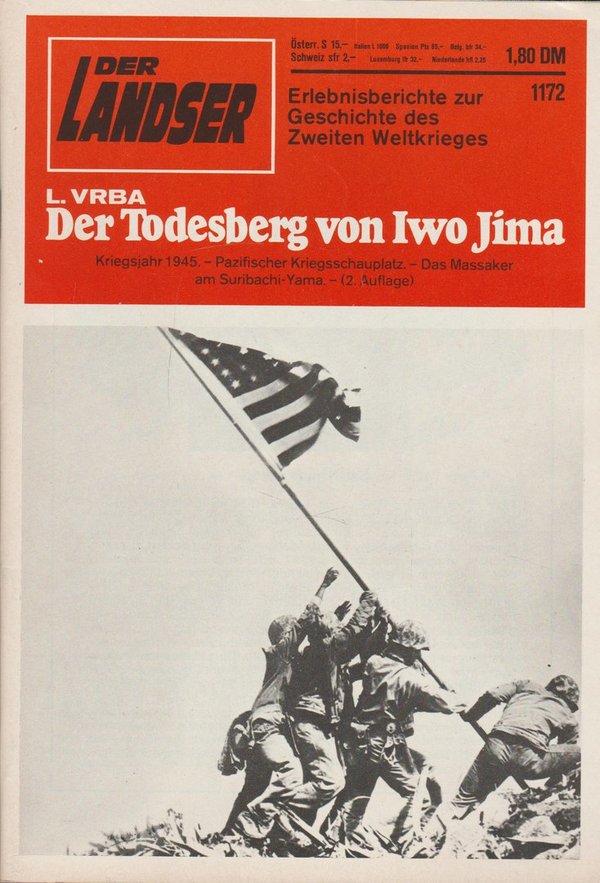 Der Landser Erlebnisberichte Heft Nr. 1172 Der Todesberg von Iwo Jima 2. Auflage