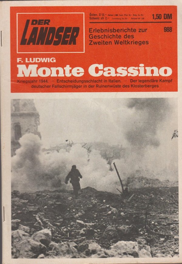 Der Landser Erlebnisberichte Heft Nr. 988 Monte Cassino