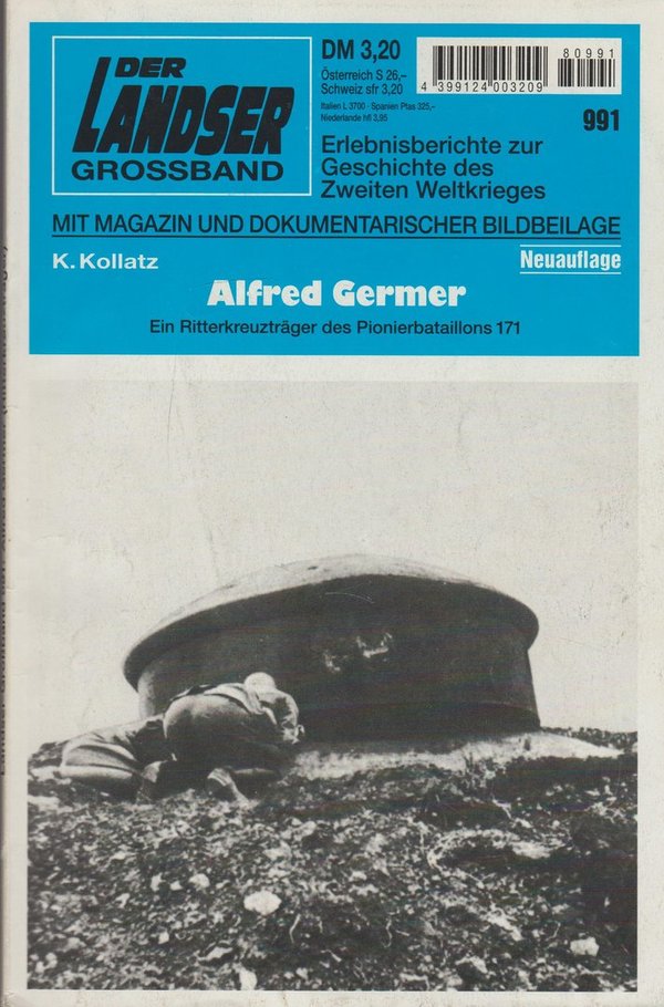 Der Landser Grossband Erlebnisberichte Heft Nr. 991 Alfred Germer Neuauflage