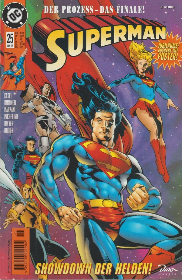 Superman Der Prozess-Das Finale #25 Januar 1998 Showdown der Helden DC