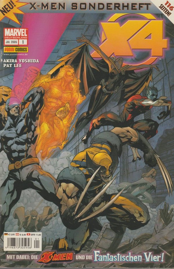 X-Men X4 Mit dabei die Fantastischen Vier Sonderheft 116 Seiten #1 July 2005