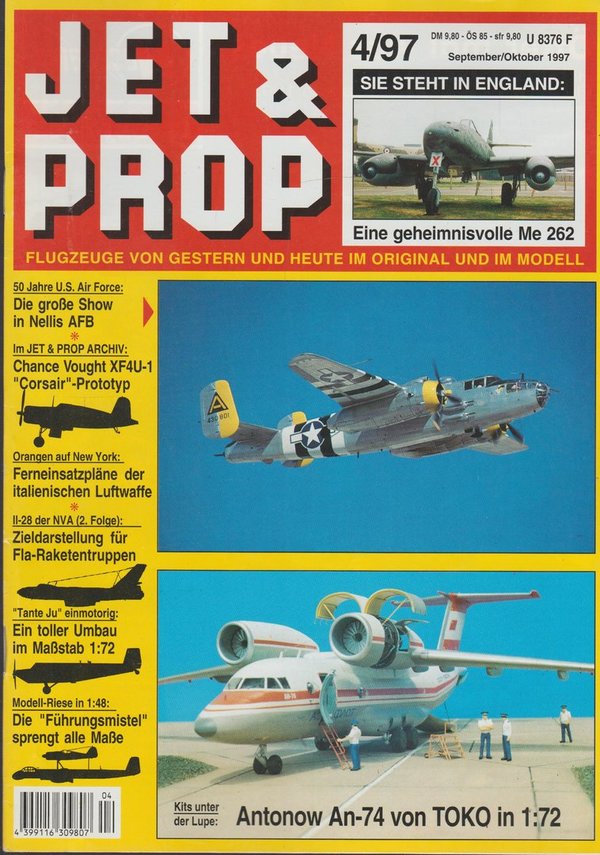 JET & PROP Flugzeuge von Gestern und Heute im Original und Modell Heft 4/97