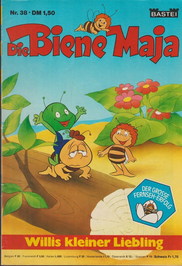 Die Biene Maja Nr. 38 Willis kleiner Liebling 1978 Bastei Verlag Comic