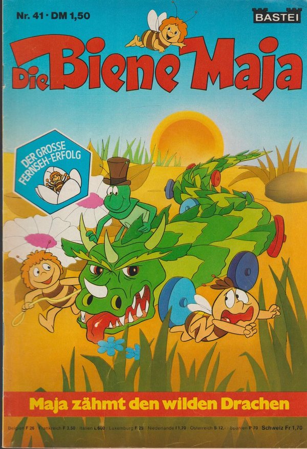 Die Biene Maja Nr. 41 Maja zähmt den wilden Drachen 1978 Bastei Verlag Comic