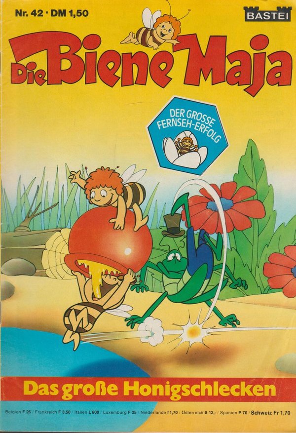 Die Biene Maja Nr. 42 Das große Honigschlecken 1978 Bastei Verlag Comic