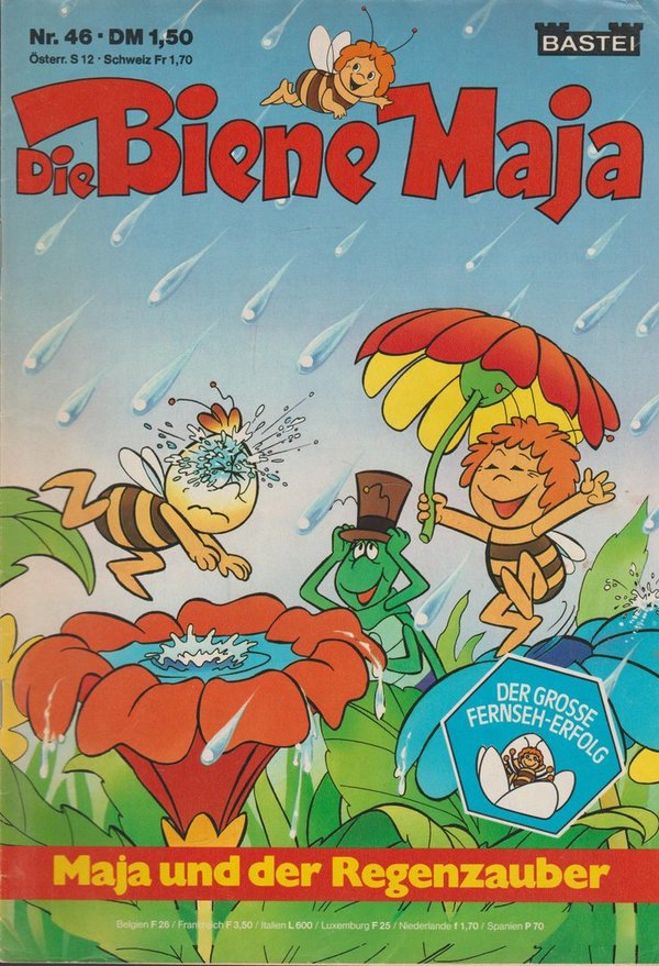Die Biene Maja Nr. 46 Maja und der Regenzauber 1978 Bastei Verlag Comic
