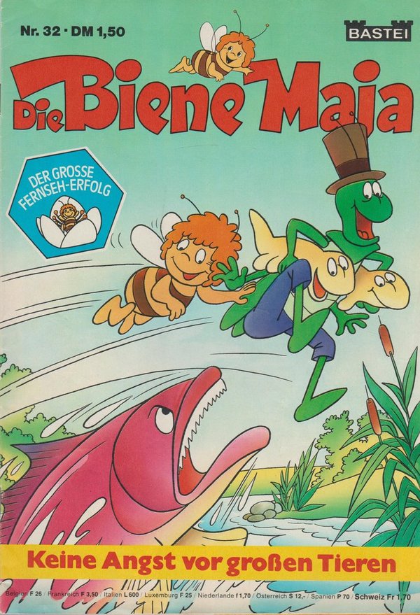 Die Biene Maja Nr. 32 Keine Angst vor großen Tieren 1977 Bastei Verlag Comic