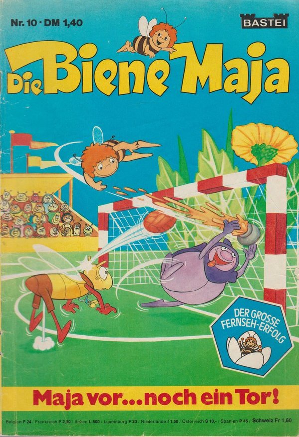 Die Biene Maja Nr. 10 Maja vor...noch ein Tor! 1977 Bastei Verlag Comic