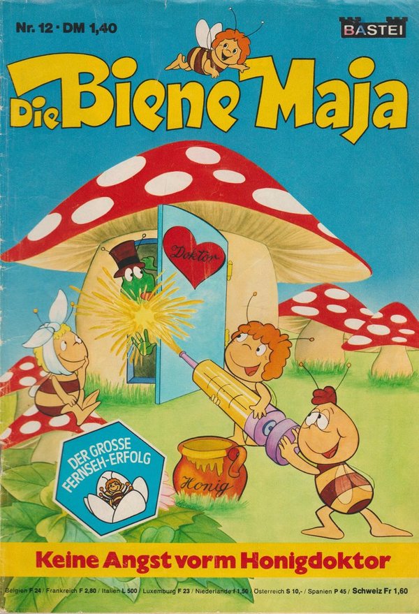 Die Biene Maja Nr. 12 Keine Angst vorm Honigdoktor 1977 Bastei Verlag Comic