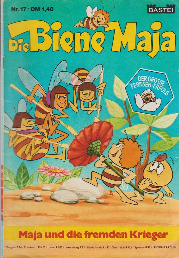 Die Biene Maja Nr. 17 Maja und die fremden Krieger 1977 Bastei Verlag Comic