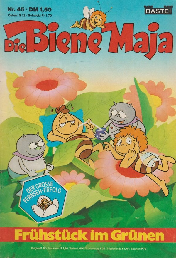 Die Biene Maja Nr. 45 Frühstück im Grünen1978 Bastei Verlag Comic