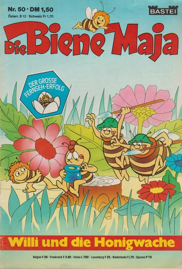 Die Biene Maja Nr. 50 Willi und die Honigwache 1977 Bastei Verlag Comic