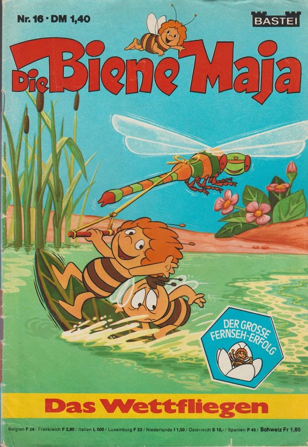Die Biene Maja Nr. 16 Das Wettfliegen 1977 Bastei Verlag Comic