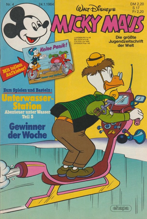 Walt Disneys Micky Maus Heft Nr.4  Januar 1984