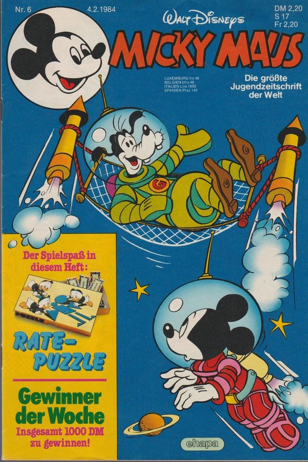 Walt Disneys Micky Maus Heft Nr. 6 Februar 1984