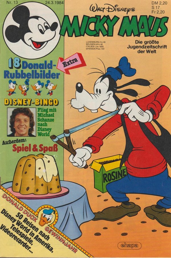 Walt Disneys Micky Maus Heft Nr. 13 März 1984