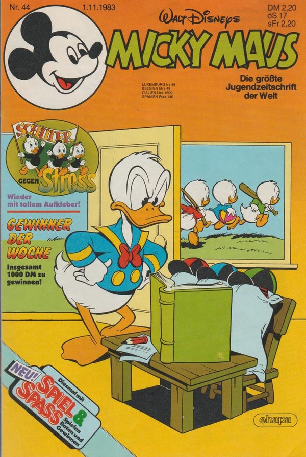 Walt Disneys Micky Maus Heft Nr. 44 November 1983