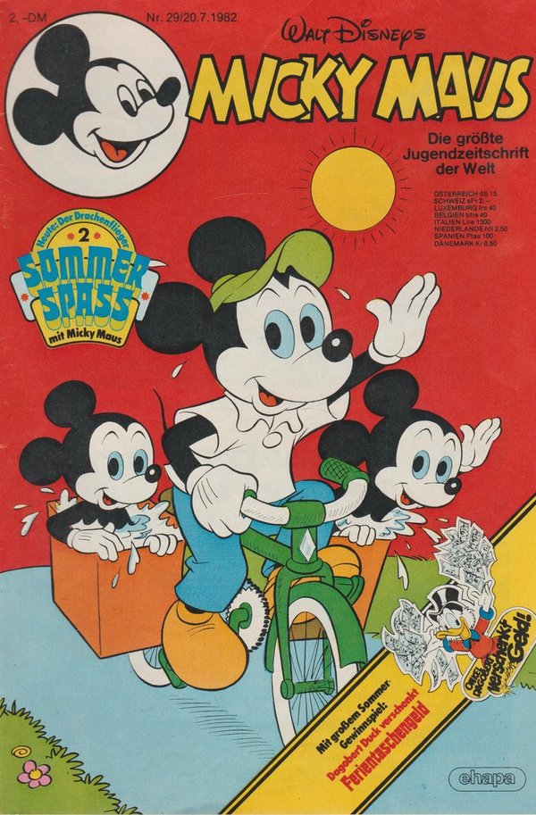 Walt Disneys Micky Maus Heft Nr. 29 Juli 1982