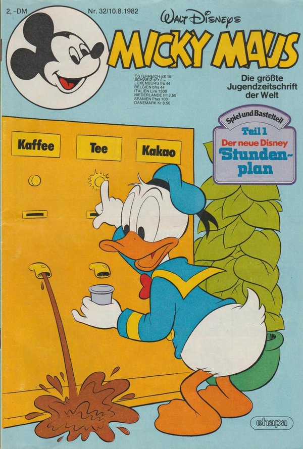 Walt Disneys Micky Maus Heft Nr. 32 August 1982