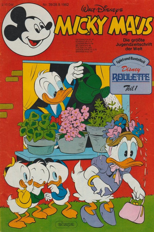 Walt Disneys Micky Maus Heft Nr. 39 September 1982