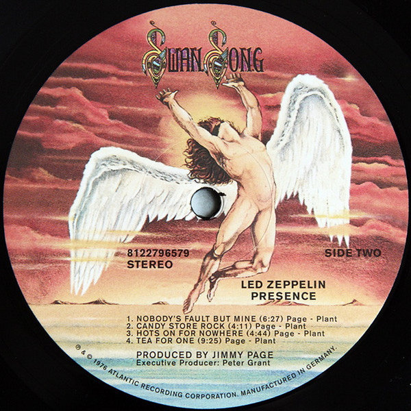 Led Zeppelin Presence 12" LP Swan Records Neu und foliert 180 Gram Vinyl
