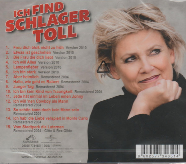 Gitte Haenning Ich find Schlager toll Das Beste CD Album Universal (Neu & Foliert)