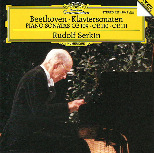 Beethoven Rudolf Serkin Klaviersonaten Op. 109  Op. 110 Op. 111 CD Album DGG