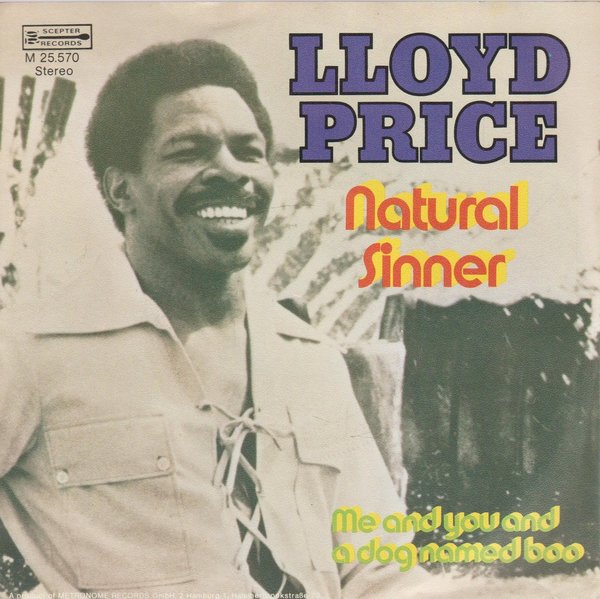 Lloyd Price Natural Sinner * Me And You And A Dog Named Boo 7" Scepter