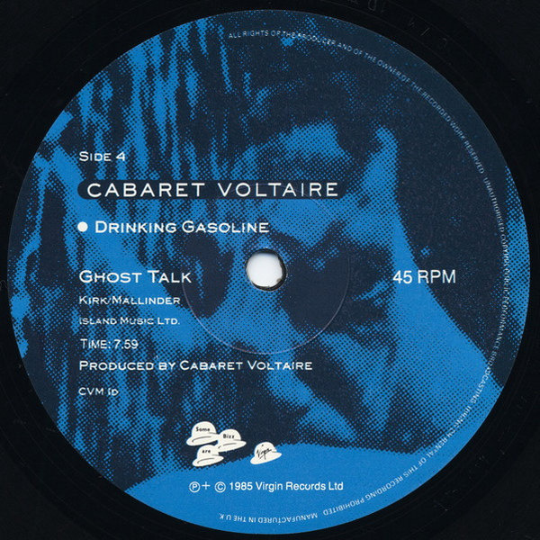 Cabaret Voltaire Drinking Gasoline 1985 Virgin 12" Doppel Maxi Vinyl