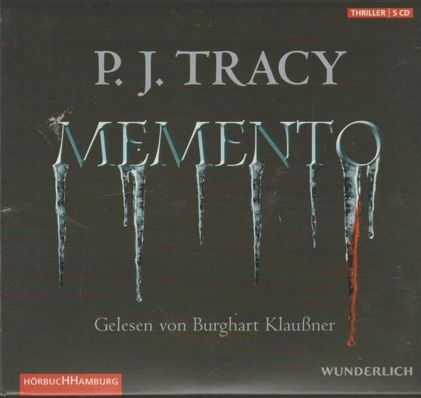 P.Y. Tracy Memento gelesen von Burghart Klaußner 5 CD`s 2007