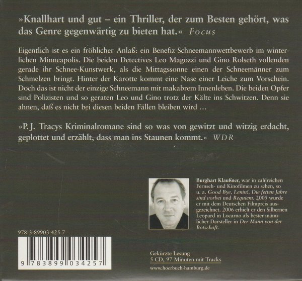 P.Y. Tracy Memento gelesen von Burghart Klaußner 5 CD`s 2007