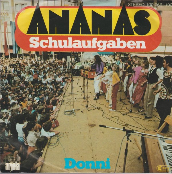 Ananas Schulaufgaben * Donni 1978 Ariola 7" Single (TOP!)