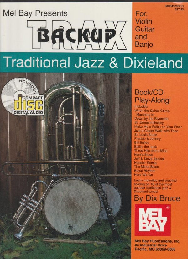 Mel Bay Presents Trax Backup Traditional Jazz & Dixieland + Compact Disc