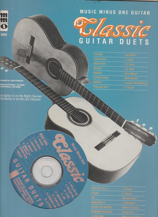 La Freniere & Bracco Duets For Classic Guitar Duets + Compact Disc