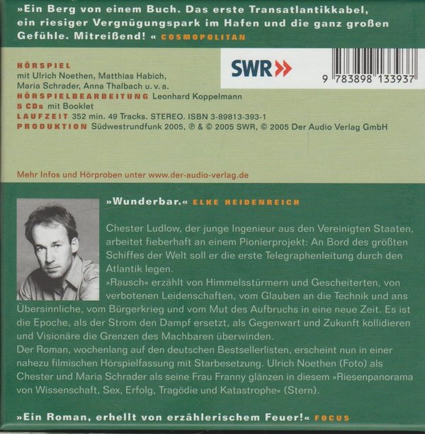 John Griesemer Rausch 2005 SWR 5 CD-Box + Booklet Audio Verlag