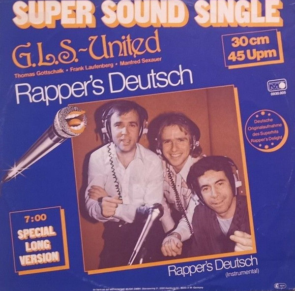 G.L.S.-United Rapper`s Deutsch 1980 Metronome 12" Maxi Vinyl