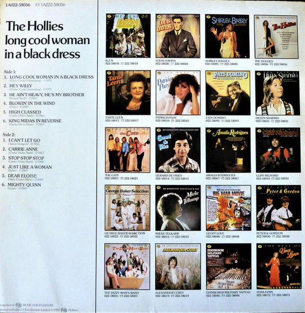 The Hollies Long Cool Woman In A Black Dress 12" EMI mfp 1980 12" LP