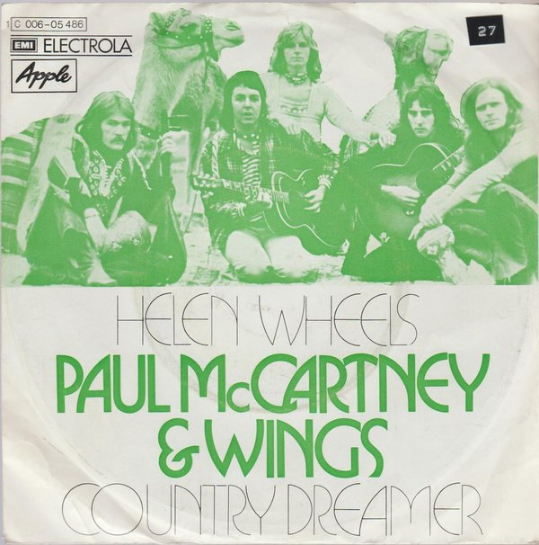 Paul McCartney & Wings Helen Wheels * Country Dreamer 1973 EMI Apple 7"