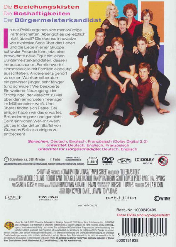 Queer As Folk Die komplette dritte Staffel 4 DVDs 2011 Warner Bros